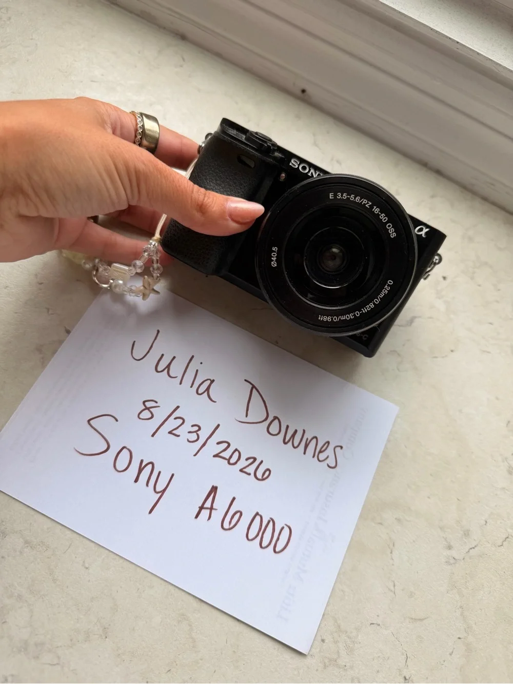 Sony Mirrorless Digital Camera w/additional E50mm lense